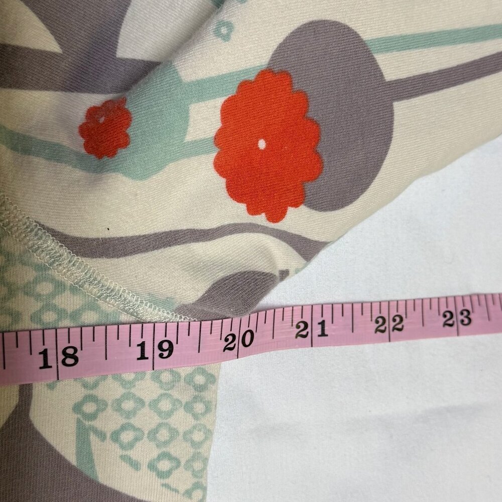 Patagonia Hoodie Women's S Poppy Fitz Stripe Birch White Floral EUC - Picture 9 of 9